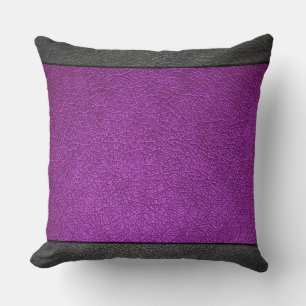 Purple Leather Cushion
