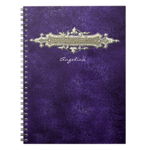 Purple Leather notebook