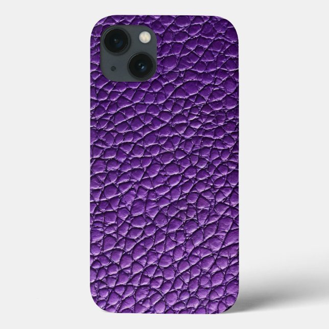 Purple leather pattern Case-Mate iPhone case (Back)