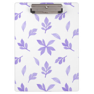 Purple leaves and Floral motiffs Clipboard