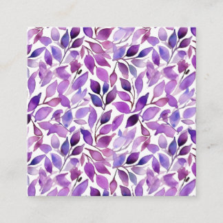 Purple Leaves Appointment Card