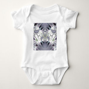 Purple Leaves Baby Bodysuit