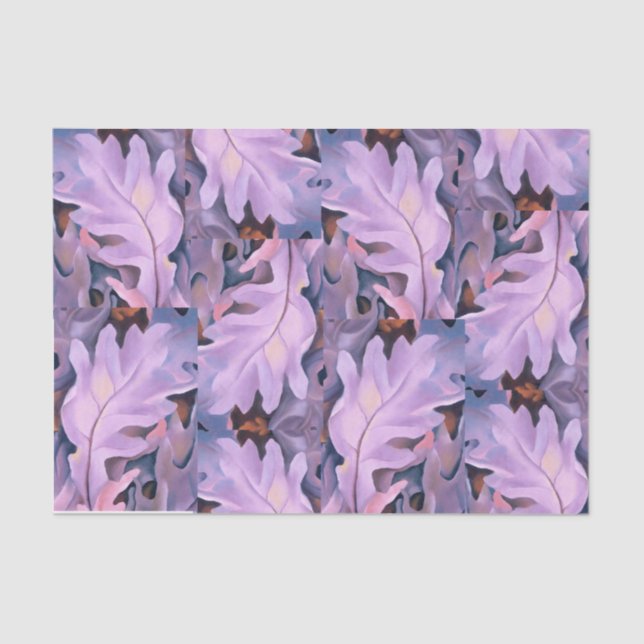 Purple Leaves by Georgia O'Keeffe,  Tissue Paper (Front)