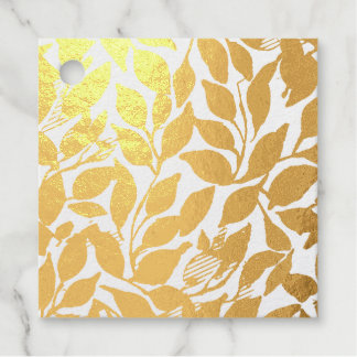 Purple Leaves Favour Tags