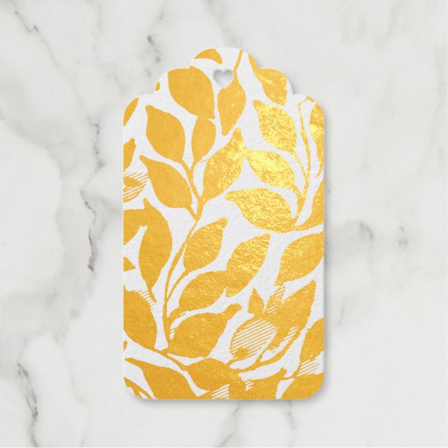 Purple Leaves Gift Tags (Front)