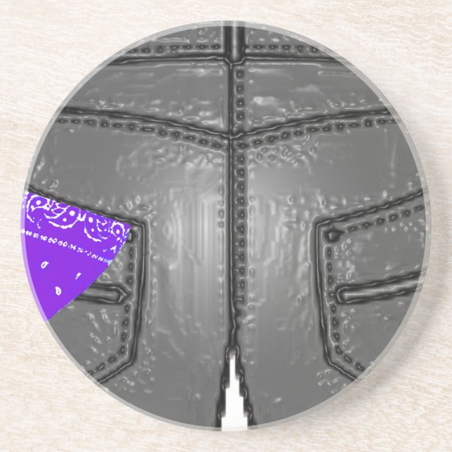 Purple Left Hanky Coaster (Front)
