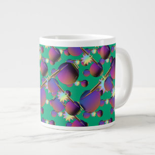 Purple Lenses Green Novelty  Large Coffee Mug
