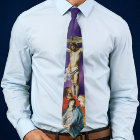 Purple Lent Sunday Crucifixion of Christ Neck Tie
