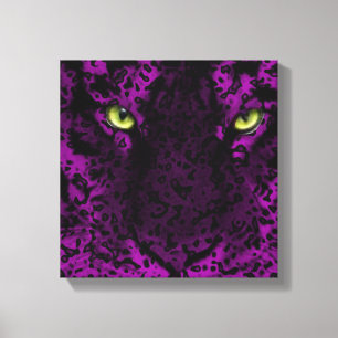 Purple Leopard Animal Print Wall Art