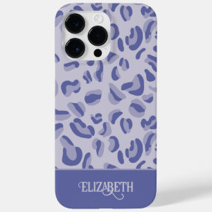 Purple Leopard Pattern Lavender Case-Mate iPhone 14 Pro Max Case