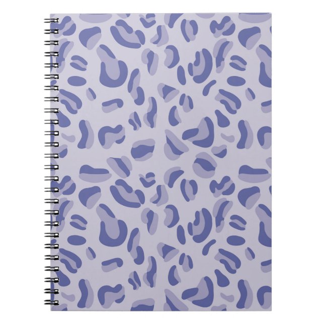 Purple Leopard Pattern Lavender Notebook (Front)