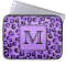 Purple Leopard Print Custom Monogram.
