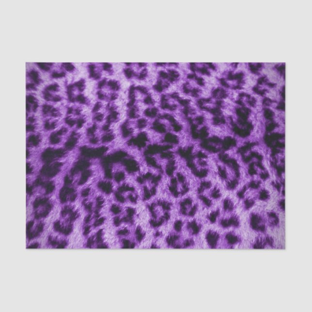 Purple Leopard Print Tissue Paper (Front)