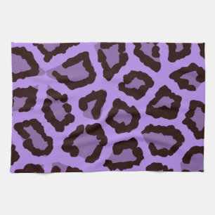 Purple Leopard Tea Towel