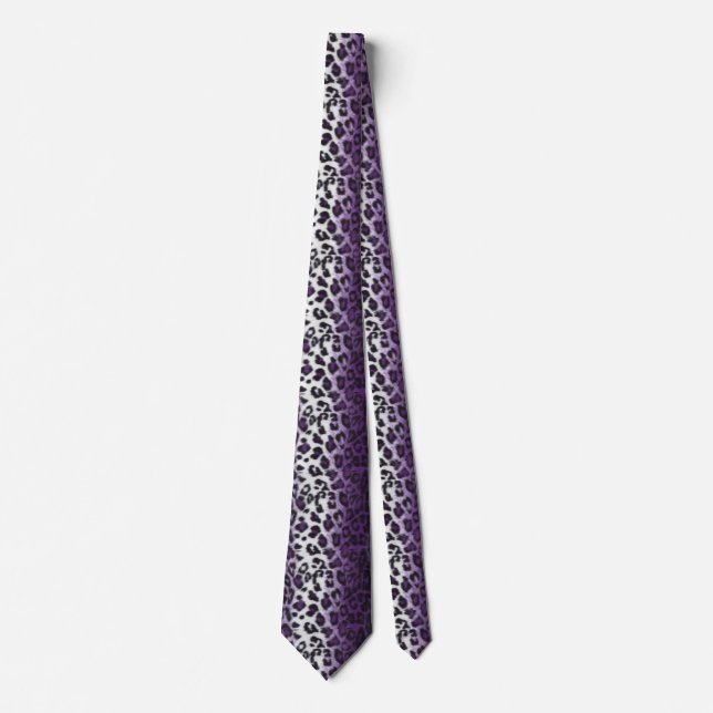 PURPLE LEOPARD TIE (Front)