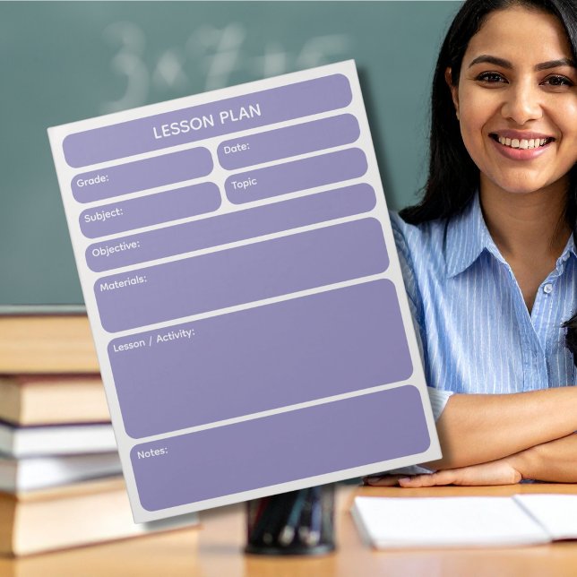 Purple Lesson Planner Pad (Creator Uploaded)