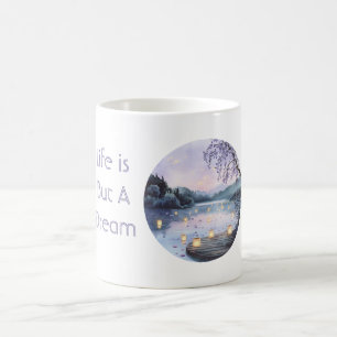 Purple Life is A Dream Lanterns on Water Coffee Mug