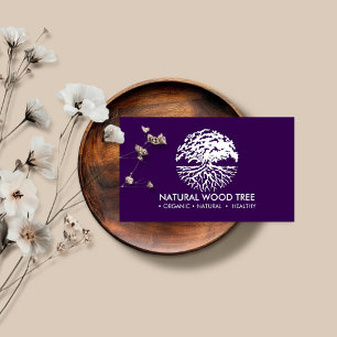 Purple Life of tree Business Card
