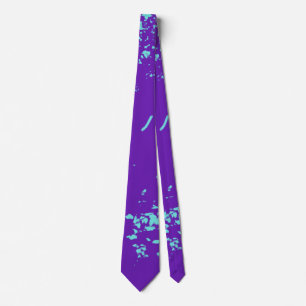 Purple Light Blue Doodles Tie