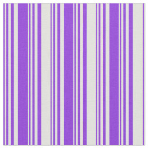 Purple & Light Cyan Coloured Lined/Striped Pattern Fabric