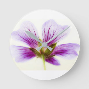 Purple Light Flower Clock