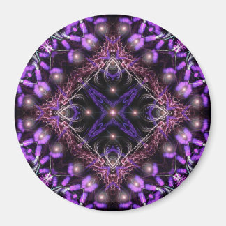 Purple Light Fractal Tapestry Magnet