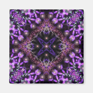 Purple Light Fractal Tapestry Magnet