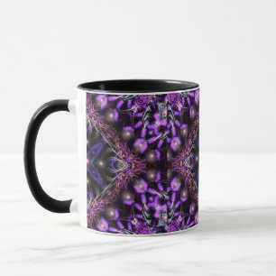 Purple Light Fractal Tapestry Mug