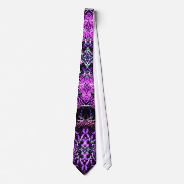 Purple Light Fractal Tie (Front)