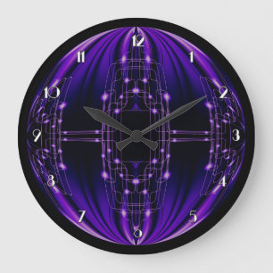 Purple Light Technology Wall Clock