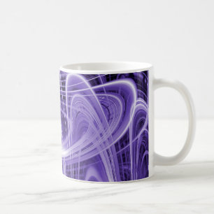 Purple light trails coffee mug