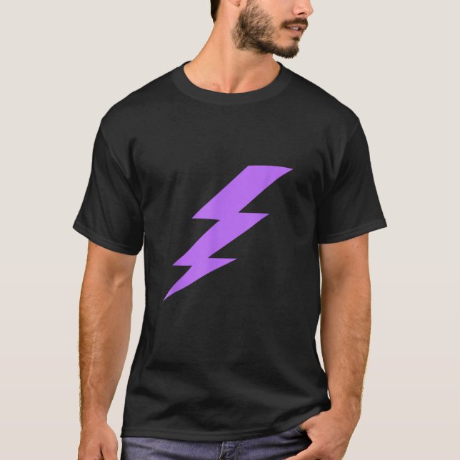 Purple Lightning Bolt T-Shirt (Front)