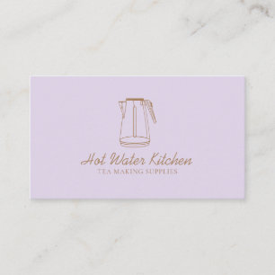 Purple Lilac Blush Kitchen Utensil Tea Bowl Business Card