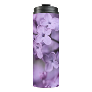 Purple Lilac Flower Branches Thermal Tumbler