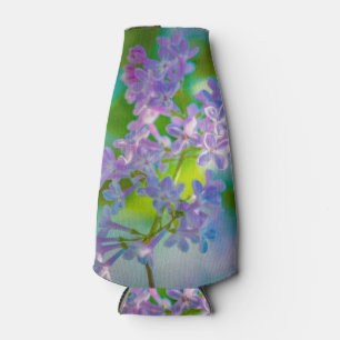 Purple Lilac Flowers Bottle Cooler