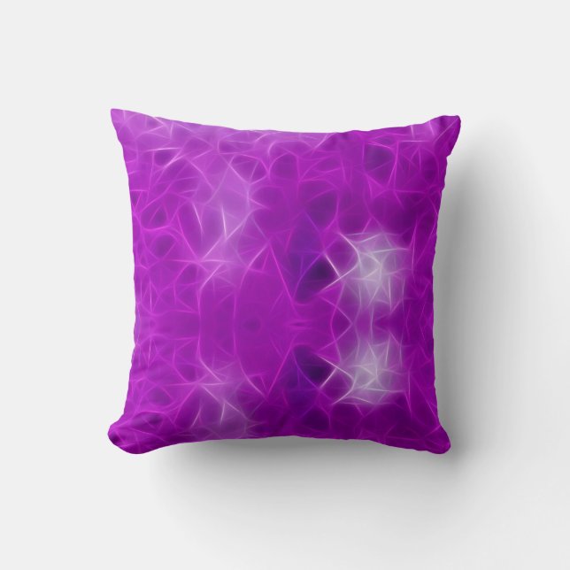Purple lilac fractal cushion (Front)