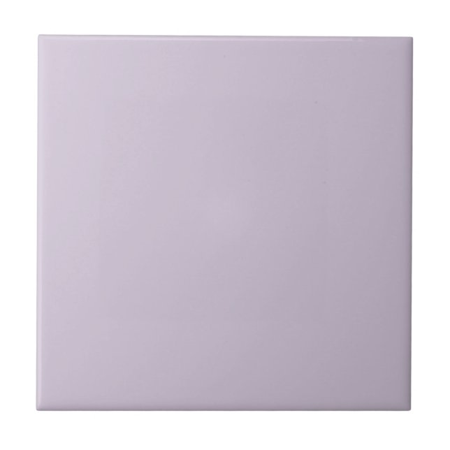 Purple Lilac Solid Colour Elegant Minimalist Ceramic Tile (Front)