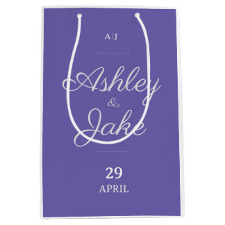 Purple Lilac Wedding Medium Gift Bag