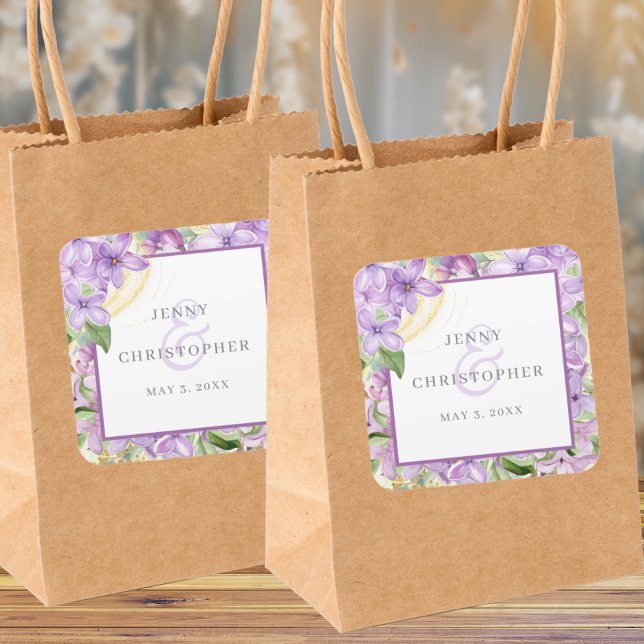 Purple Lilac Wedding Sticker (Creator Uploaded)