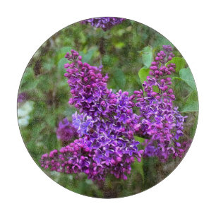 Purple Lilacs on a Spring Day Cutting Board