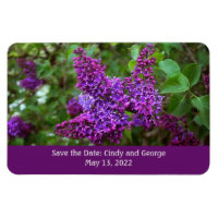 Purple Lilacs on a Spring Day - Save the Date