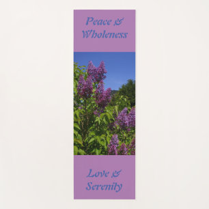 Purple lilacs pretty flowers green nature eco yoga mat