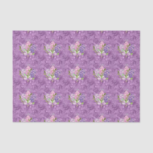 Purple Lilacs  Tissue Paper (Front)