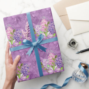 Purple Lilacs Wrapping Paper