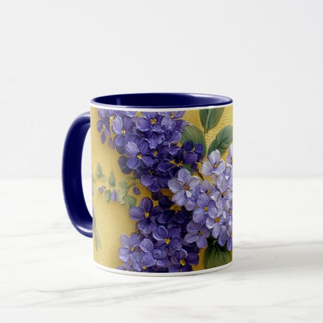 purple lillac  mug (Front Left)