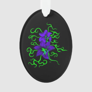 Purple Lily Flower Ornament
