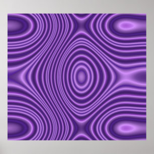 Purple line Pattern Poster