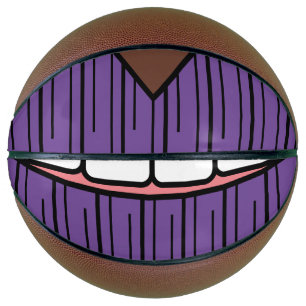 Purple Lips Smile Basketball