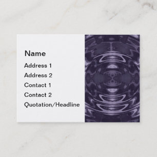 Purple Liquid Mirror Abstract Pattern Art Business Card