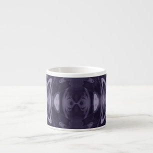 Purple Liquid Mirror Abstract Pattern Art Espresso Cup